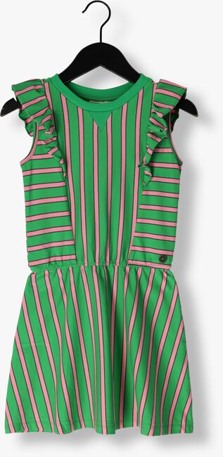 Grüne LIKE FLO Minikleid STRIPED RUFFLE DRESS - large