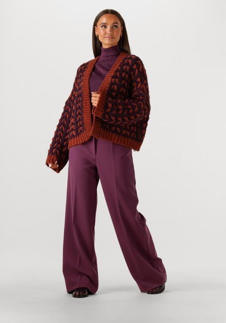 Bordeaux SUMMUM Pullover TURTLE NECK SWEATER SOFT VISCOSE POLYAMIDE LUREX KNIT - large