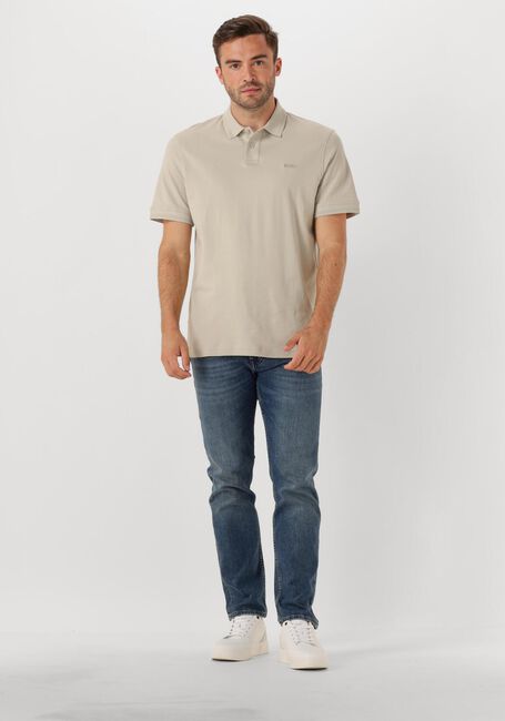 Beige BOSS ORANGE Polo-Shirt PE_INTERLOCK - large