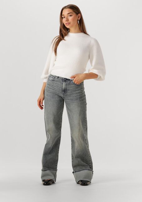 Weiße CATWALK JUNKIE Pullover FUZZY PUFF SLEEVE KNIT - large