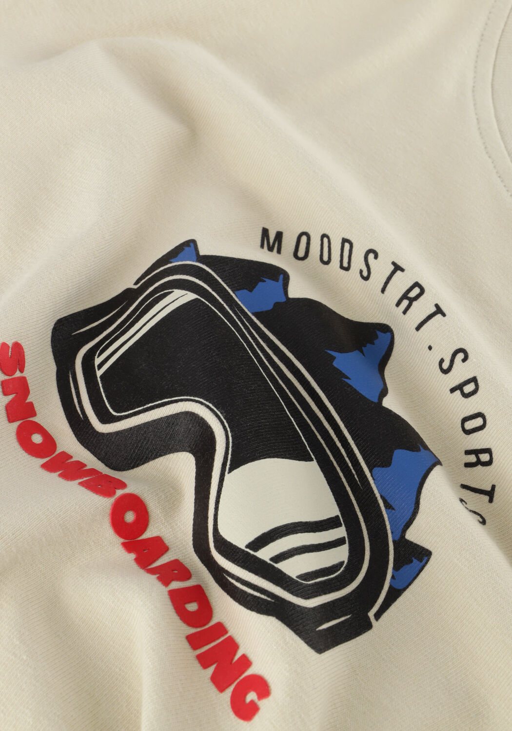 Wei&szlig;e MOODSTREET Polos & T-Shirts CHEST PRINT LONGSLEEVE - large