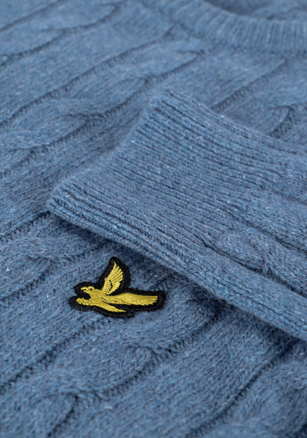 Blaue LYLE & SCOTT Pullover CABLE JUMPER - large