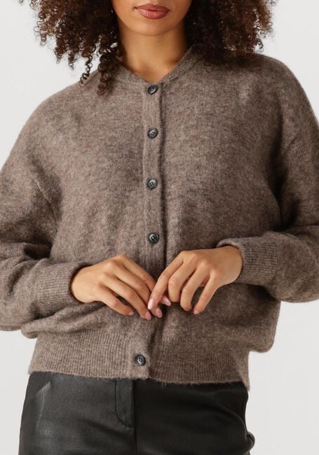 Taupe KNIT-TED Strickjacke BRITNEY - large