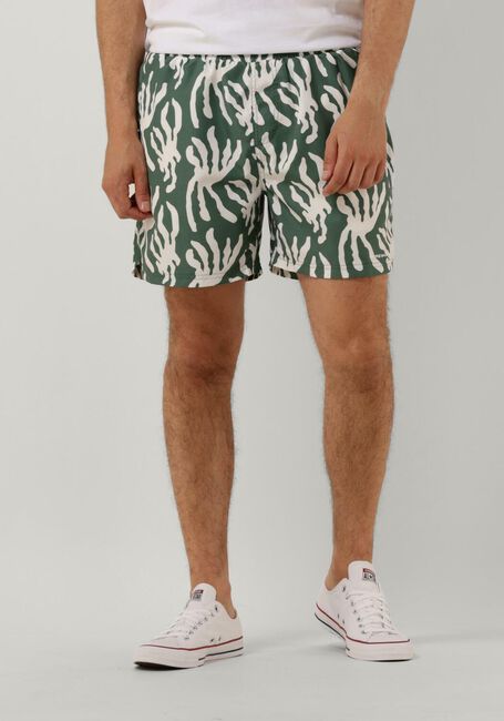 Olive PUREWHITE  SWIMSHORT WITH ALL OVER PRINT - large