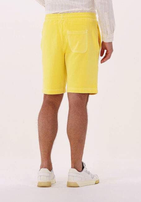 Gelbe LYLE & SCOTT Kurze Hose PIGMENT DYE SWEATSHORT MEN - large
