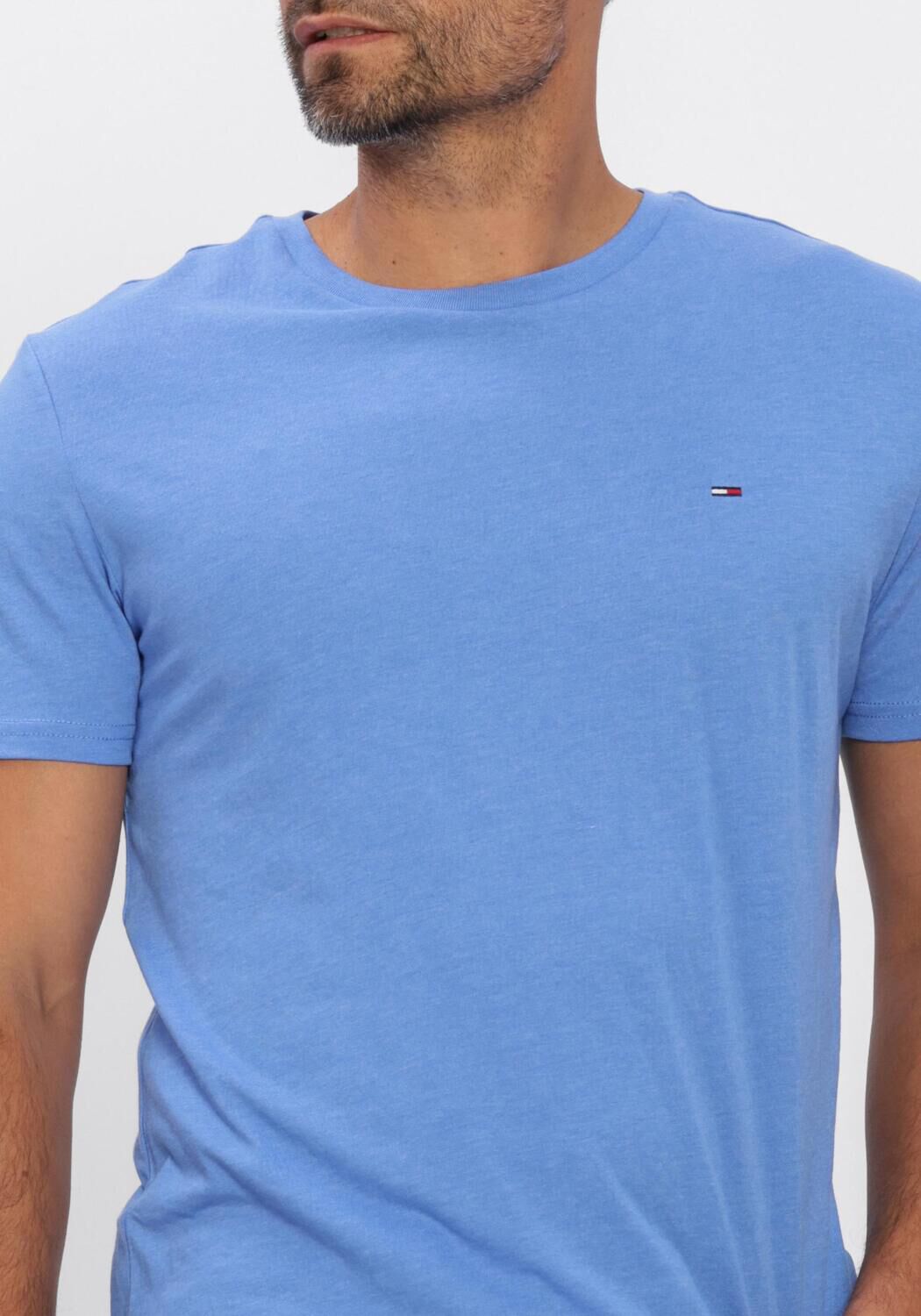 Blaue TOMMY JEANS T-shirt TJM XSLIM JASPE HTR TEE EXT - large