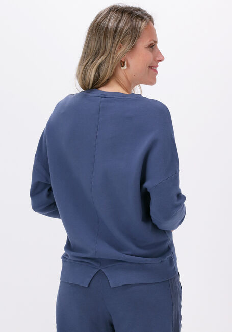 Blaue 10 DAYS Sweatshirt V-NECK SWEATER FLEECE - large