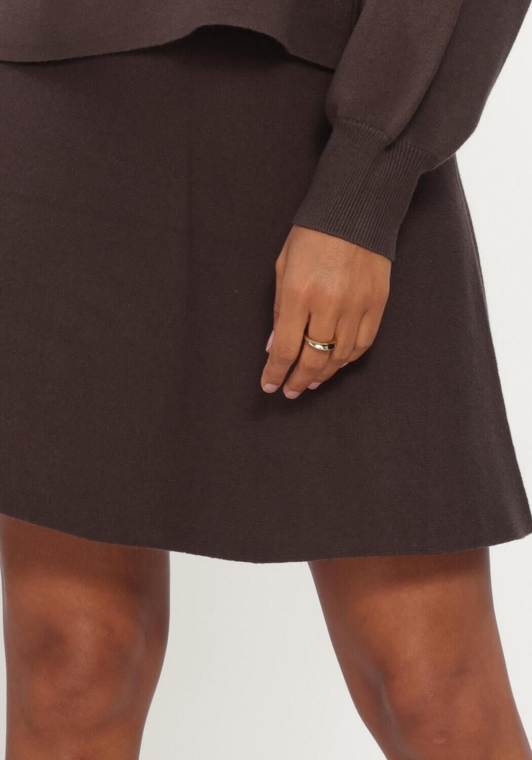 Braune MSCH COPENHAGEN Minirock MSCHMERCY EAST SKIRT - large