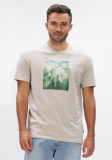 Sand BOSS ORANGE T-shirt TE_COVER - large