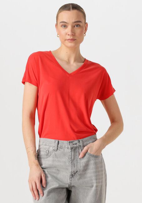 Orangene MSCH COPENHAGEN T-shirt MSCHFENYA MODAL V NECK TEE - large