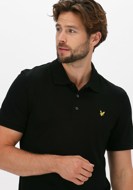 Schwarze LYLE & SCOTT Polo-Shirt PLAIN POLO SHIRT - large