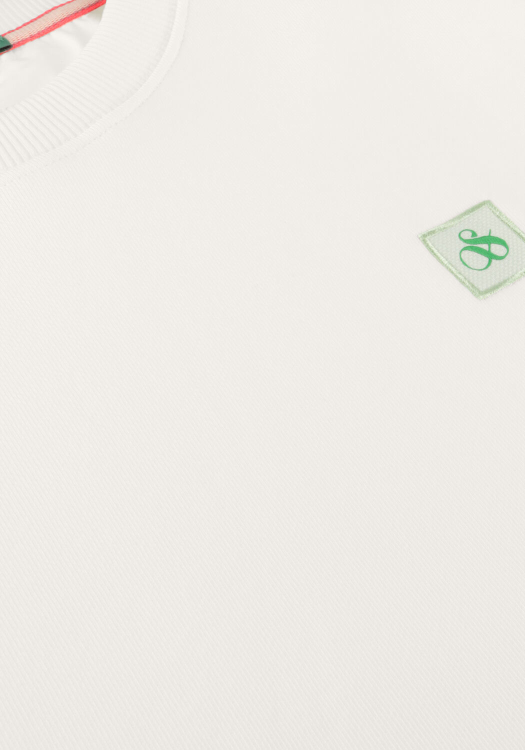 Wei&szlig;e SCOTCH & SODA Sweatshirt SEASONAL ESSENTIALS - CLASSIC LOGO BADGE SWEATSHIRT - large