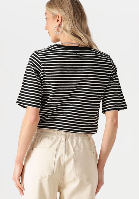 Schwarze CC HEART T-shirt CC HEART SILLA STRIPE - large