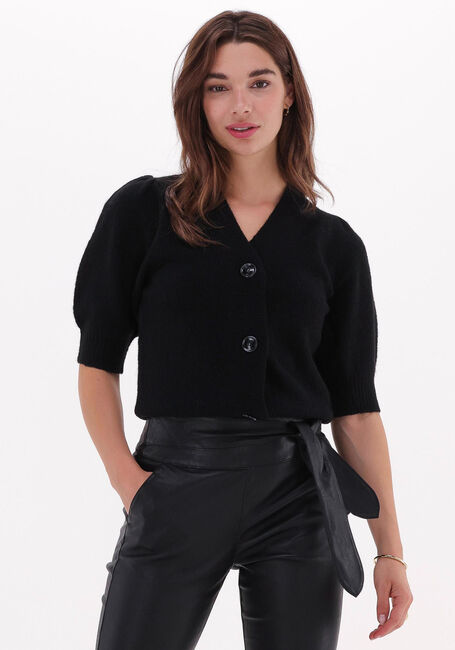 Schwarze NEO NOIR Strickjacke MARS KNIT CARDIGAN - large