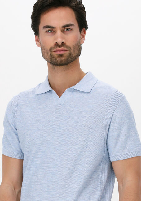 Blaue DSTREZZED Polo-Shirt MERCURY S/S POLO MELANGE SLUB - large