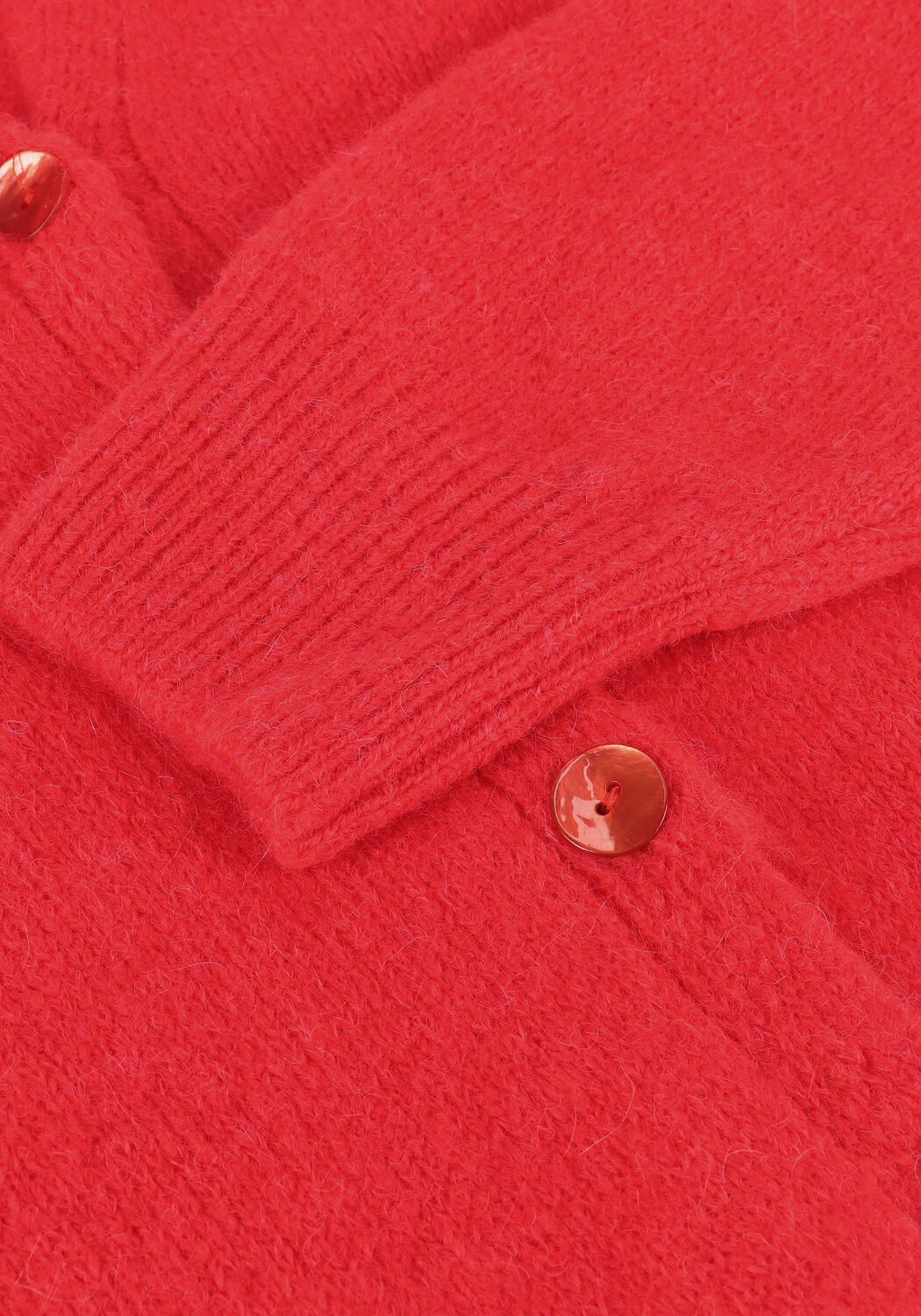 Rote SUMMUM Strickjacke CARDIGAN WOOL ELASTANE KNIT - large