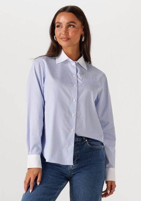 Blaue SELECTED FEMME Blusen SLFILINA RELAXED CONTRAST LS SHIRT - large