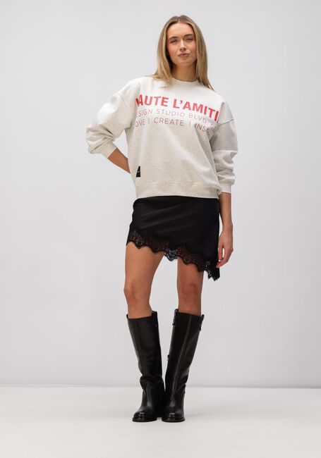 Schwarze HAUTE L'AMITI&Eacute; Kleider NAOMI ASYM LINGERIE DRESS - large