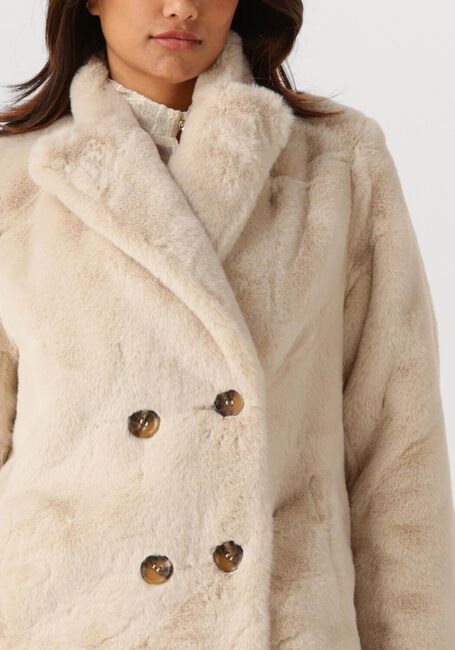 Ecru IBANA Fake-Fur-Jack CAMILLE - large
