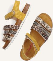 Gelbe DEVELAB Flache Sandalen 48248 Gelbe DEVELAB Flache Sandalen 48248 - medium