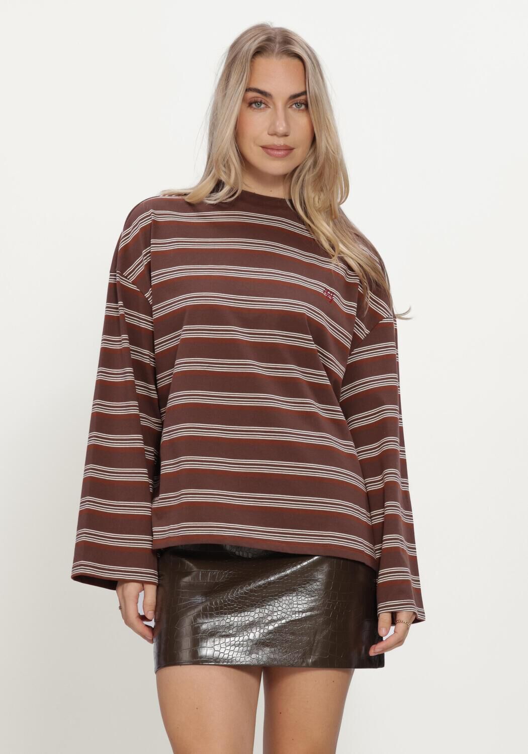 Braune HARPER & YVE T-shirt TOMMY-LS - large