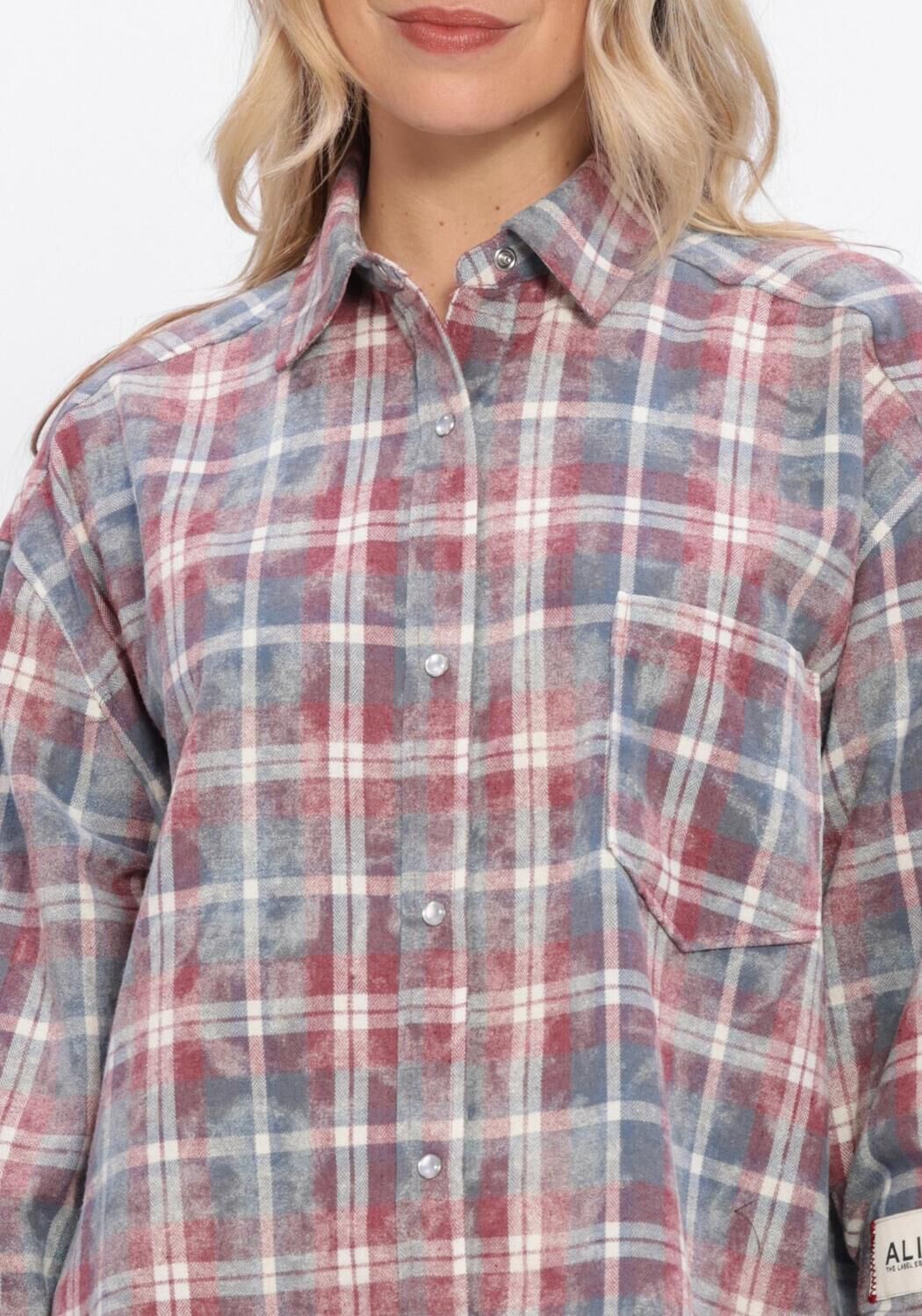 Mehrfarbige/Bunte ALIX THE LABEL Kleider LADIES WOVEN CHECKED DRESS - large