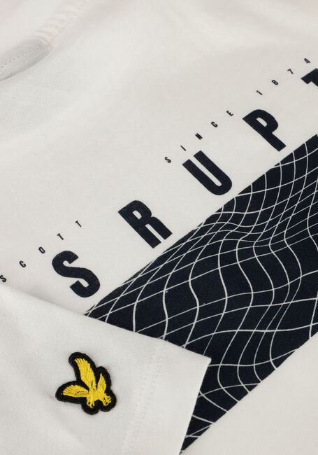 Weiße LYLE & SCOTT T-shirt DISRUPT GRAPHIC PRINT T-SHIRT - large