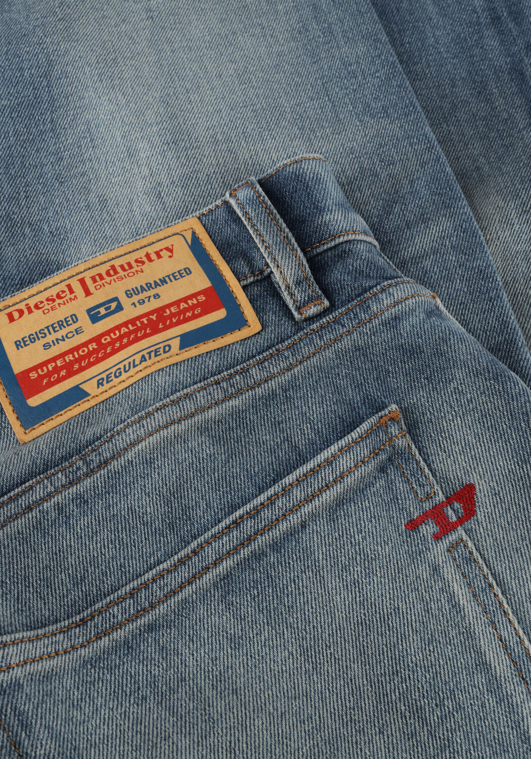 Blaue DIESEL Slim fit jeans 2019 D-STRUKT - large