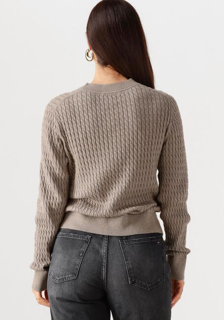 Beige TOMMY HILFIGER Pullover CO CABLE FINE GG C-NK LS SWT - large