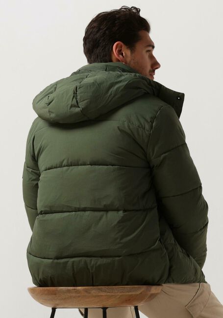 Dunkelgr&uuml;n CALVIN KLEIN Wattierte Jack ESSENTIALS NON DOWN LOGO JACKET - large