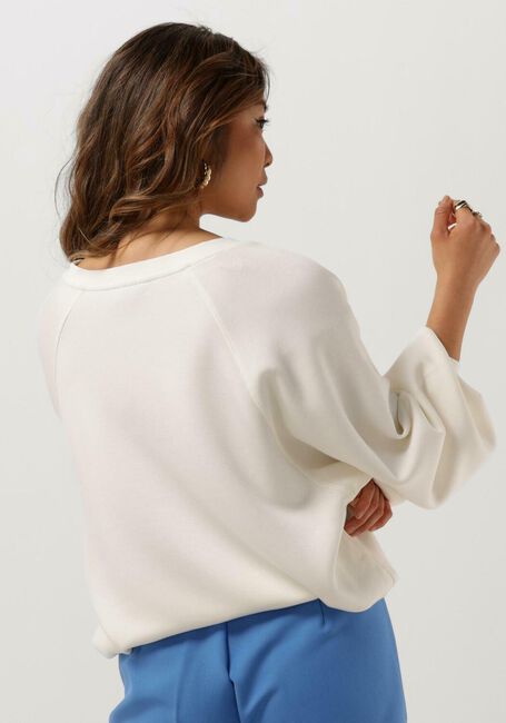 Wei&szlig;e MSCH COPENHAGEN Pullover NELINA IMA Q RAGLAN V NECK SWEATSHIRT - large