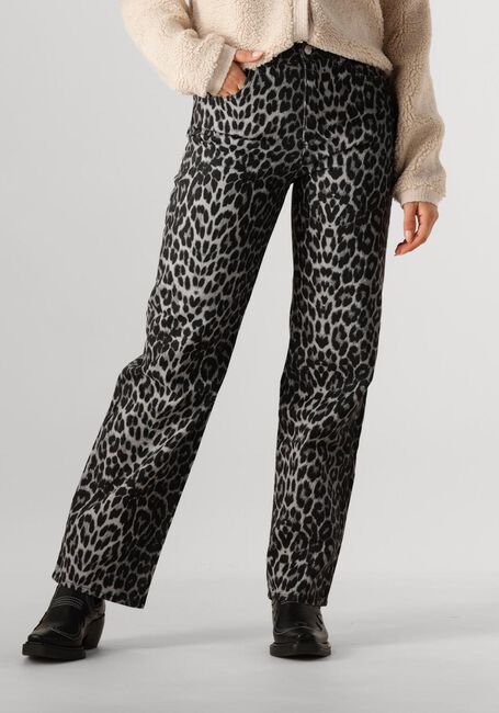 Braune NEO NOIR Lange Hosen SIMONA LEOPARD PANTS - large