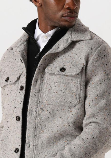Graue PROFUOMO Overshirt OVERSHIRT DONEGAL - large