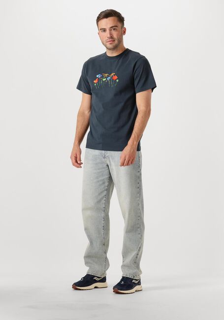Dunkelblau FORÉT T-shirt BOTANIC T-SHIRT - large