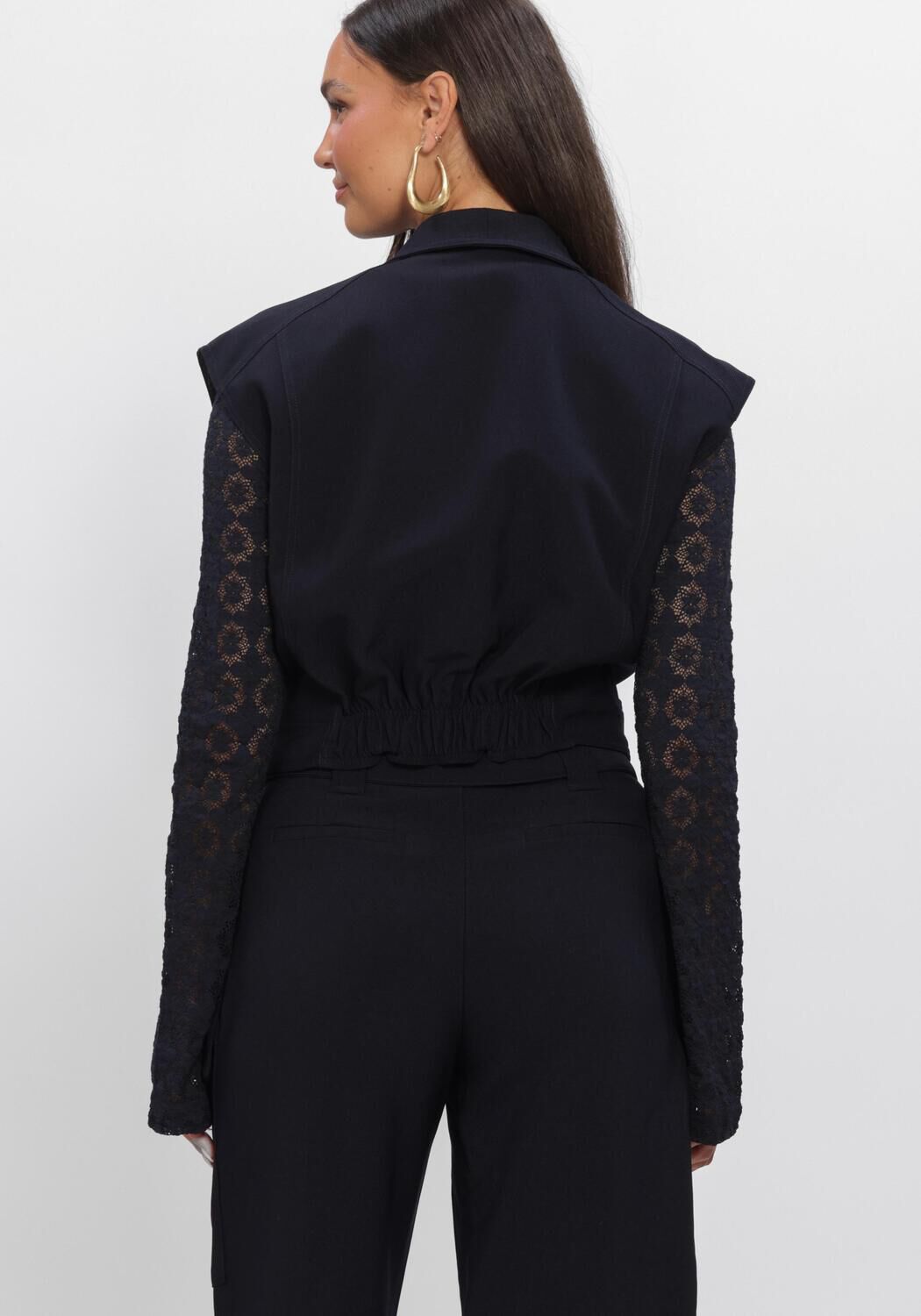 Dunkelblau AAIKO Top LIES TWILL PES 360 - large