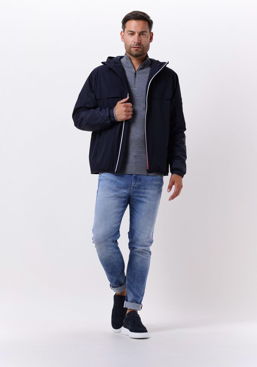 Hooded tech jacket tommy hilfiger outlet
