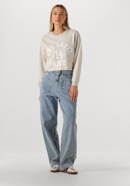 Hellgrau ALIX THE LABEL Pullover LADIES KNITTED SOFT SWEATER - large