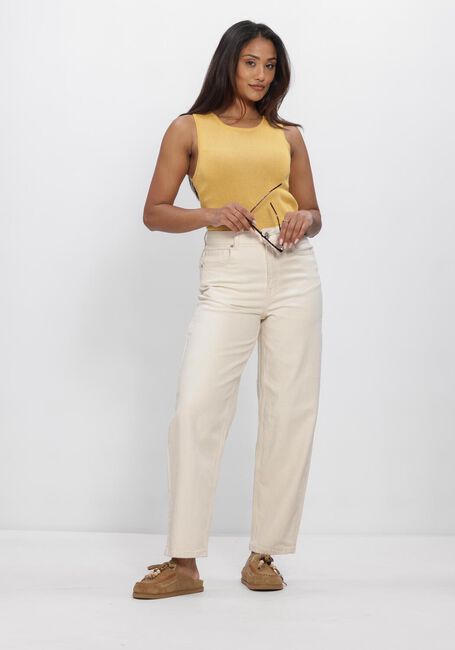 Beige SELECTED WOMEN Top SLFMOON SUS SL KNIT TOP - large