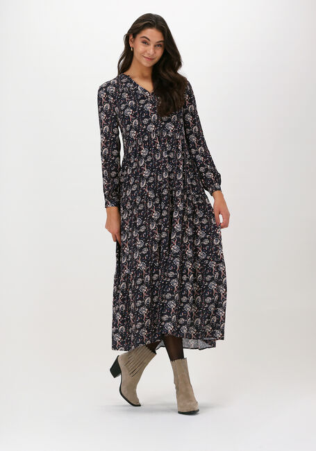 Schwarze BY-BAR Midikleid JULIA NIGHT FLOWER DRESS - large
