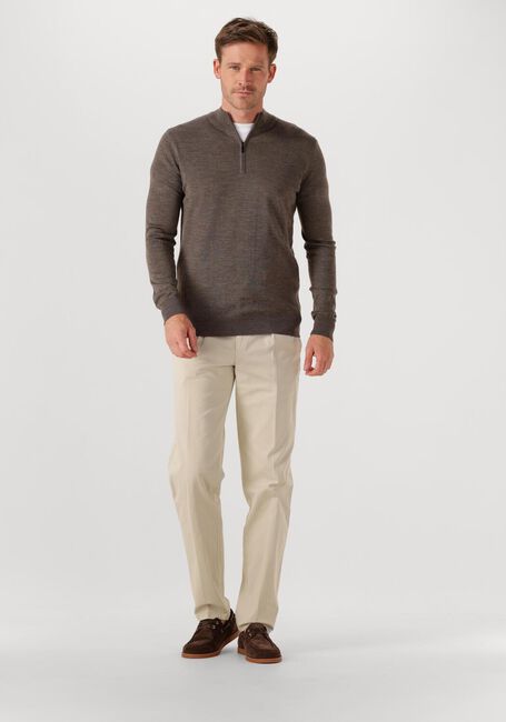 Braune STEFANO LAURAN Pullover HALF ZIP - large