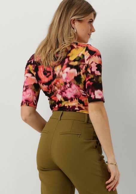 Mehrfarbige/Bunte VANILIA Top BLURRY BOAT NECK - large