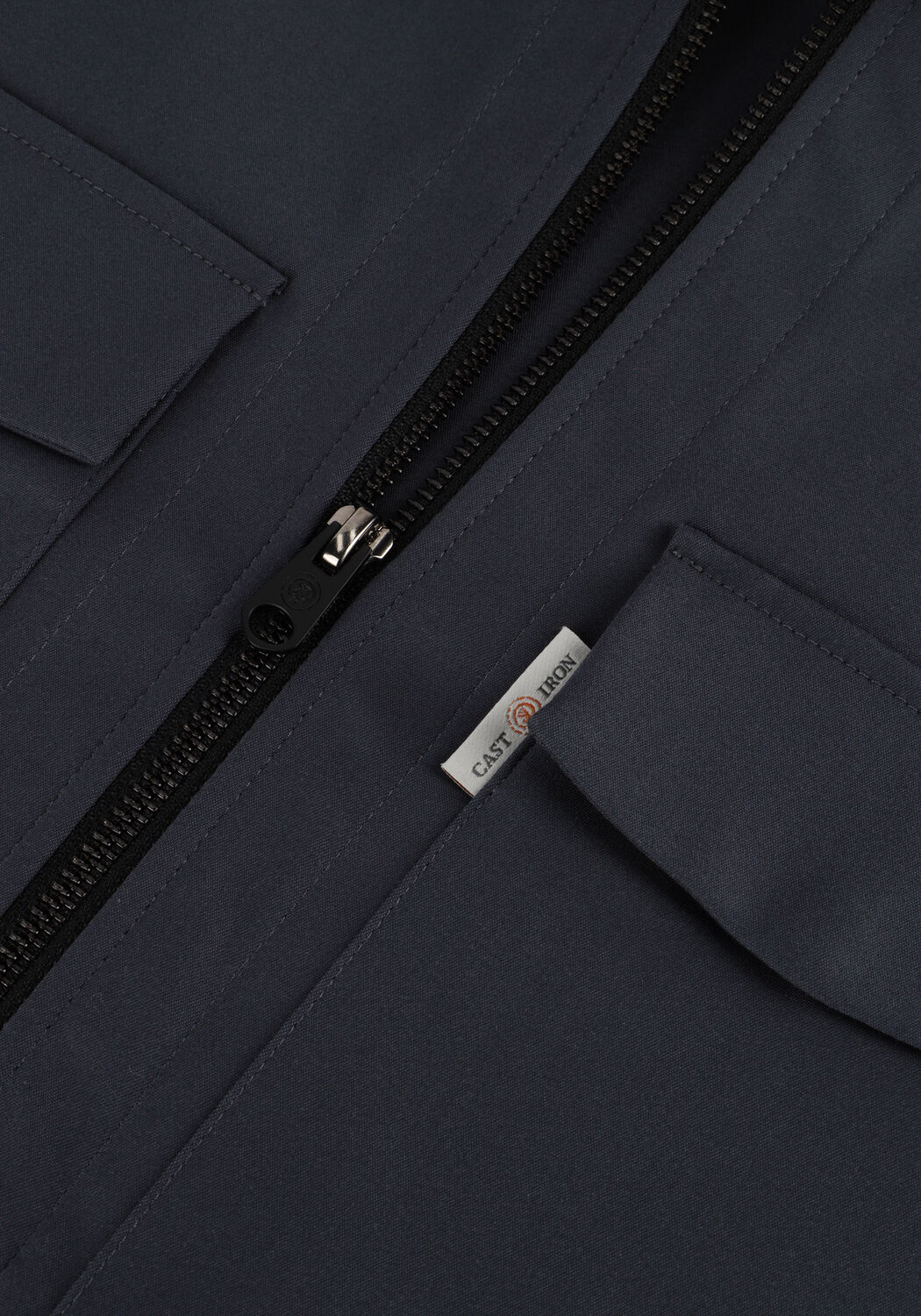 Blaue CAST IRON Overshirt LONG SLEEVE SHIRT OVERSHIRT REGULAR FIT - large