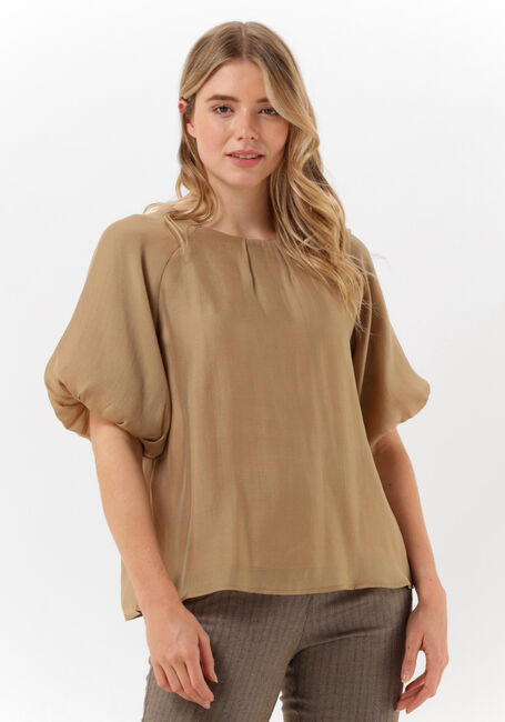 Camelfarbene BRUUNS BAZAAR Top ZARIA DONA BLOUSE - large