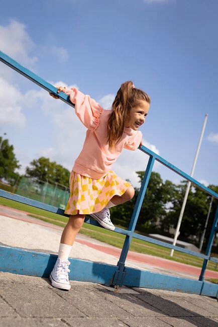 Mehrfarbige/Bunte Sproet & Sprout Minikleid PAPERBAG SKIRT BLOCKS - large