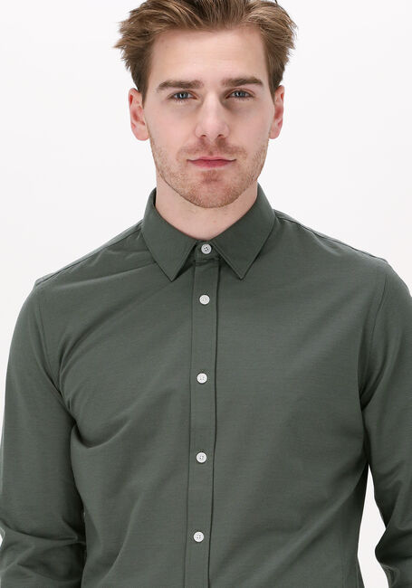 Grüne CAST IRON Casual-Oberhemd LONG SLEEVE SHIRT TWILL JERSEY - large