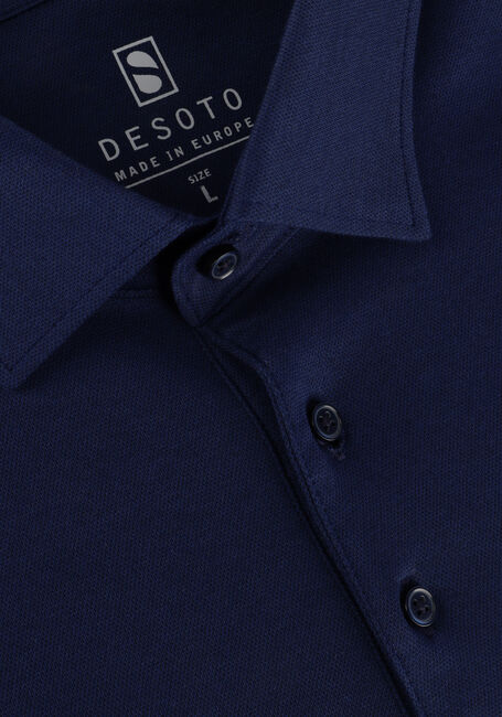 Blaue DESOTO Polo-Shirt POLO KENT - large
