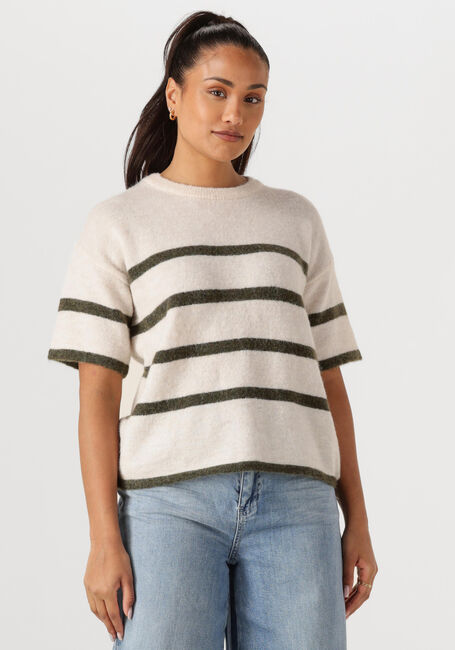 Nicht-gerade weiss SELECTED FEMME T-shirt SLFMALINE-LILIANA 2/4 KNIT O-NECK - large