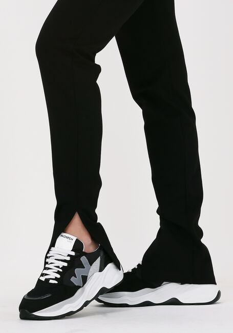 Schwarze NA-KD Schlaghose SIDE SLIT JERSEY PANTS - large