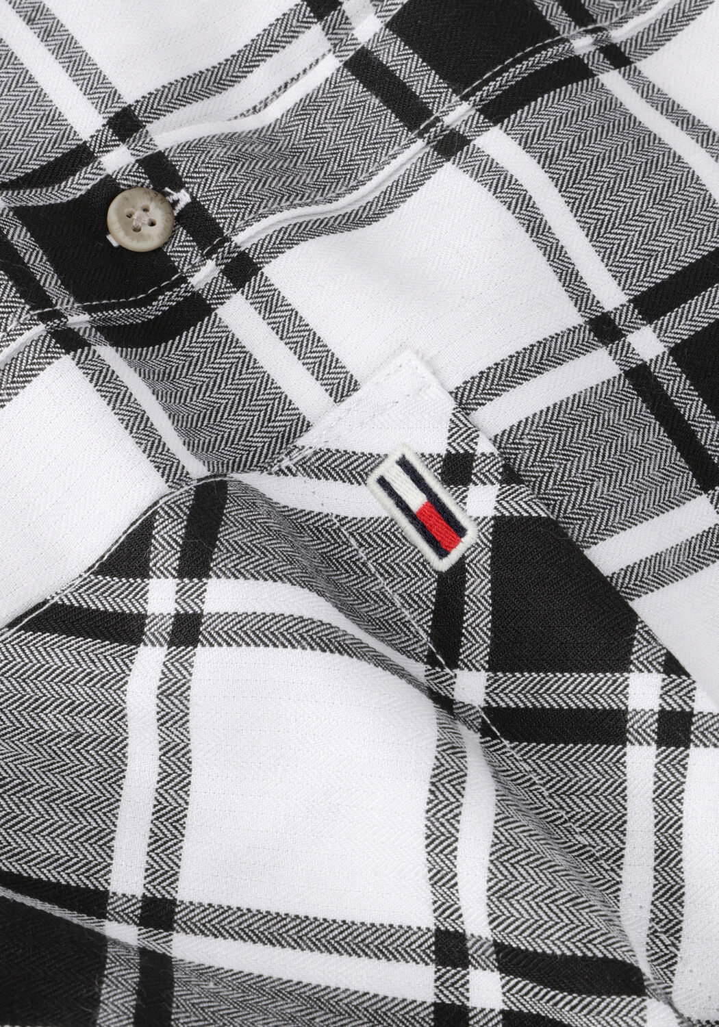 Wei&szlig;e TOMMY JEANS Casual-Oberhemd TJM CHECK FLANNEL SHIRT - large