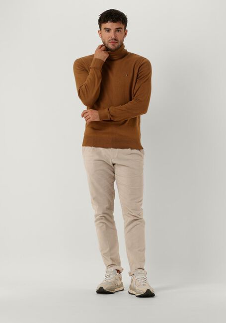 Braune TOMMY HILFIGER Rollkragenpullover PIMA ORG CTN CASHMERE ROLL NECK - large